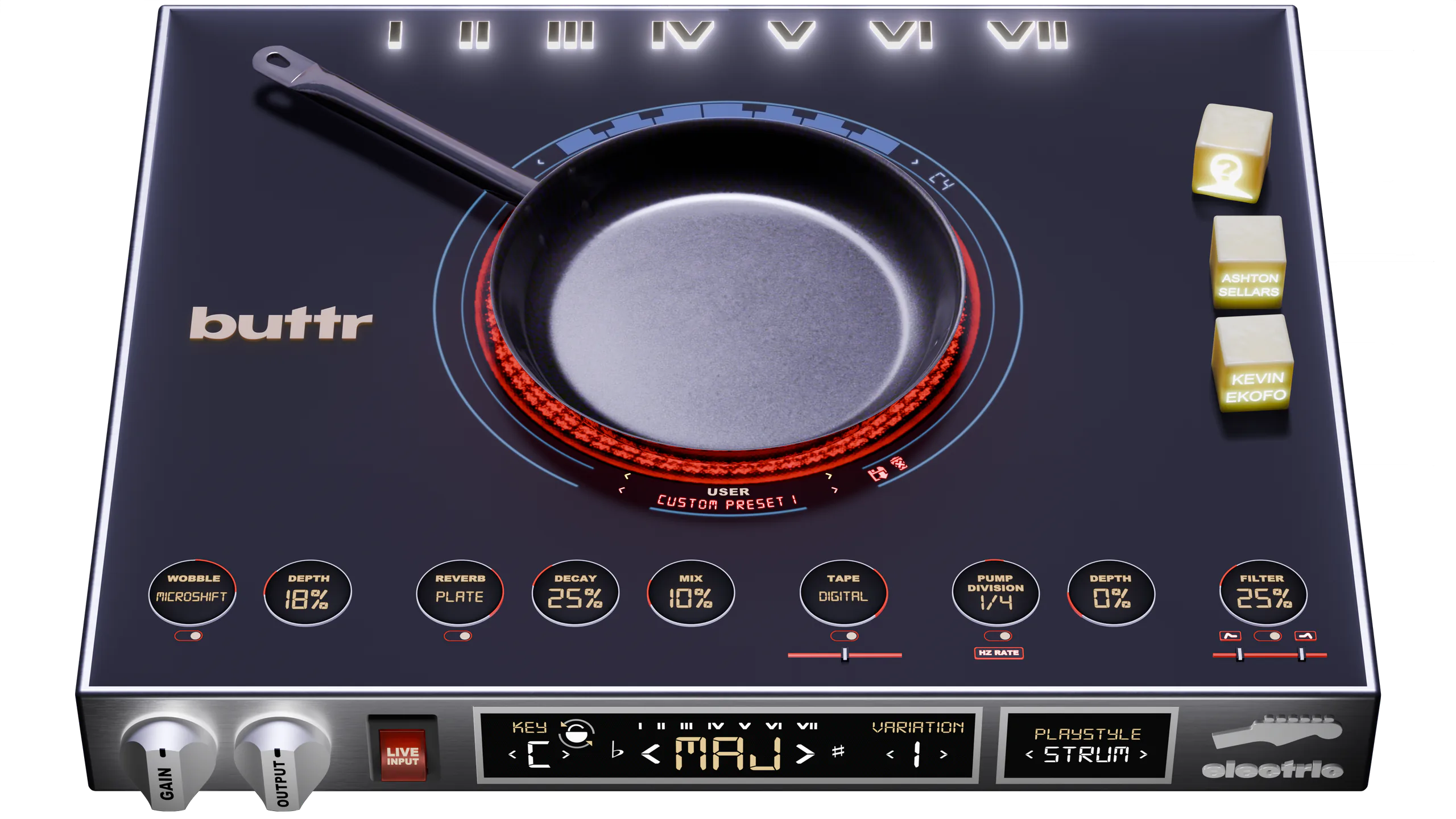 Buttr plugin user interface